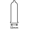 Secura Condoms Préservatifs épais en latex Extra Safe 53mm x48